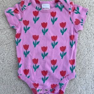 Hanna Andersson Pink Tulip Bodysuit